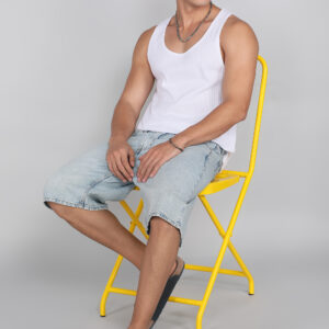 (Pack of 5 ) – 60% Offer  Ribbed Vests – Classic Comfort, Modern Style.